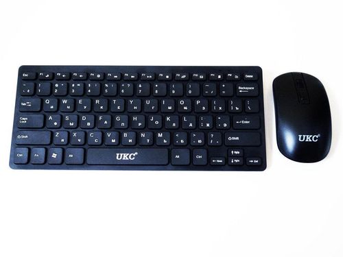 Комплект беспроводной клавиатура мышка UKC 4661, черный