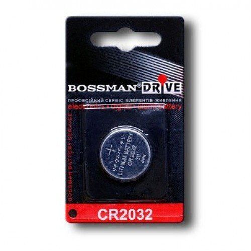 Батарейка таблетка CR2032 3V Bossman