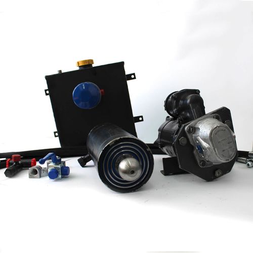Комплект гидравлики для самосвала на Газель, Уаз и грузовые авто (ГЦ 1ПТС9 3-штоковый) | VTR