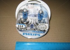 Лампа накаливания H4 12V 60/55W P43t-38 Cristal Vision + 2x W5W 4300K | Philips