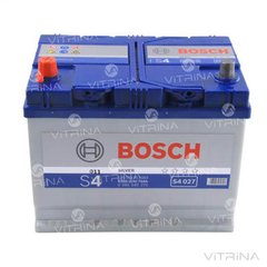 Акумулятор BOSCH 70Ah-12v S4027 (261x175x220) зі стандартними клемами | L, EN630 (Азія)