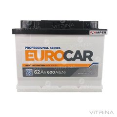 Аккумулятор EUROCar Japan 62 А.З.Е. со стандартными клеммами | R, EN600 (Европа)