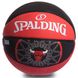 Мяч баскетбольный резиновый №7 SPALDING 83173Z NBA TEAM BULL OUTDOOR (резина, бутил, красный-черный)