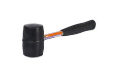 Киянка Miol - 225 г х 40 мм, чорна гума, ручка метал | 32-700
