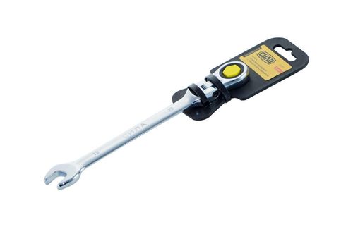 Ключ рожково-накидний 12 мм шарнірний з трещеткой Сила | 202116