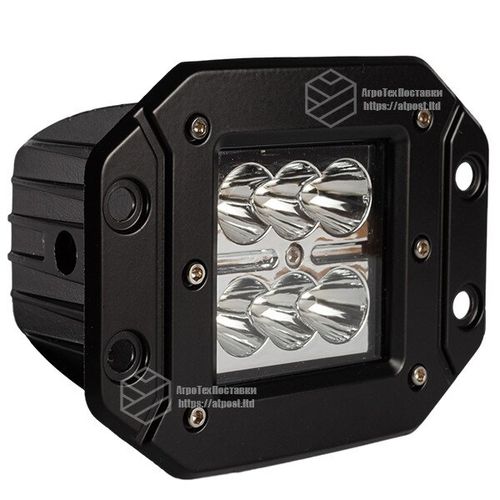 Світлодіодна фара LED (ЛІД) квадратна 18W (6 ламп) (внутрішня) | VTR
