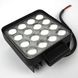 Светодиодная фара LED (ЛЕД) квадратная 48W (широкий луч) 3D линза | VTR