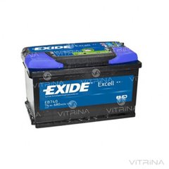 Акумулятор Exide EXCELL 74Ah-12v (278х175х190) зі стандартними клемами | R, EN680 (Європа)