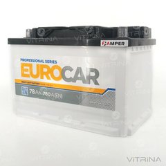 Аккумулятор EUROCar 78 А.З.Г. со стандартными клеммами | L, EN780 (Азия)