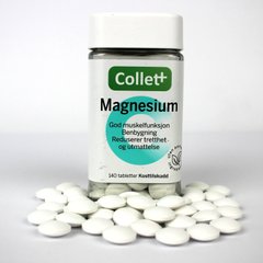 Магний (витамины, минералы) Норвегия, 140 таблеток, 300 мг | Collet Magnesium
