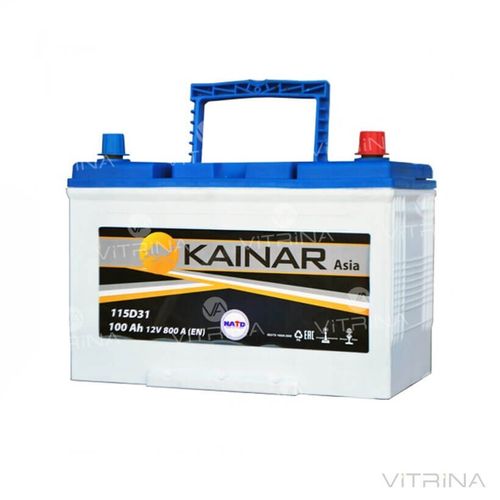 Акумулятор KAINAR 100Ah-12v зі стандартними клемами | L, EN800 (Азія)