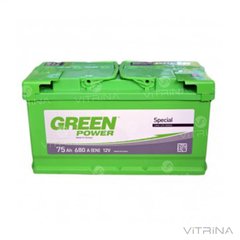 Аккумулятор Green Power 75 А.З.Г. со стандартными клеммами | L, EN680 (Азия)