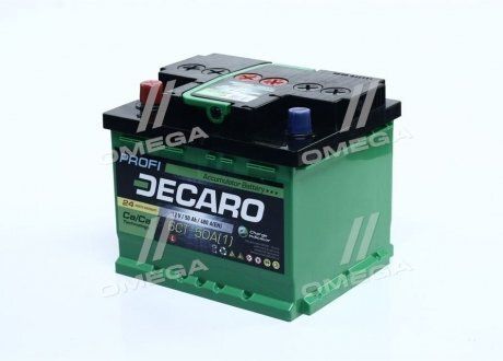 Акумулятор 50Ah-12v DECARO PROFI (207x175x175), L, EN480