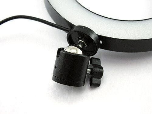 LED лампа для селфи кольцевая MHZ 12Вт с USB, 26 см