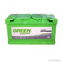 Аккумулятор Green Power 75 А.З.Е. со стандартными клеммами | R, EN680 (Европа)