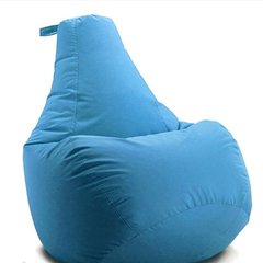 Кресло мешок груша Голубой, XXL 90х130, Оксфорд с внутренним чехлом