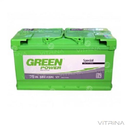 Акумулятор Green Power 75 А.З.Е. зі стандартними клемами | R, EN680 (Європа)