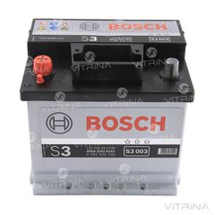Аккумулятор BOSCH 45Ah-12v S3003 (207x175x190) со стандартными клеммами | L, EN400 (Европа)